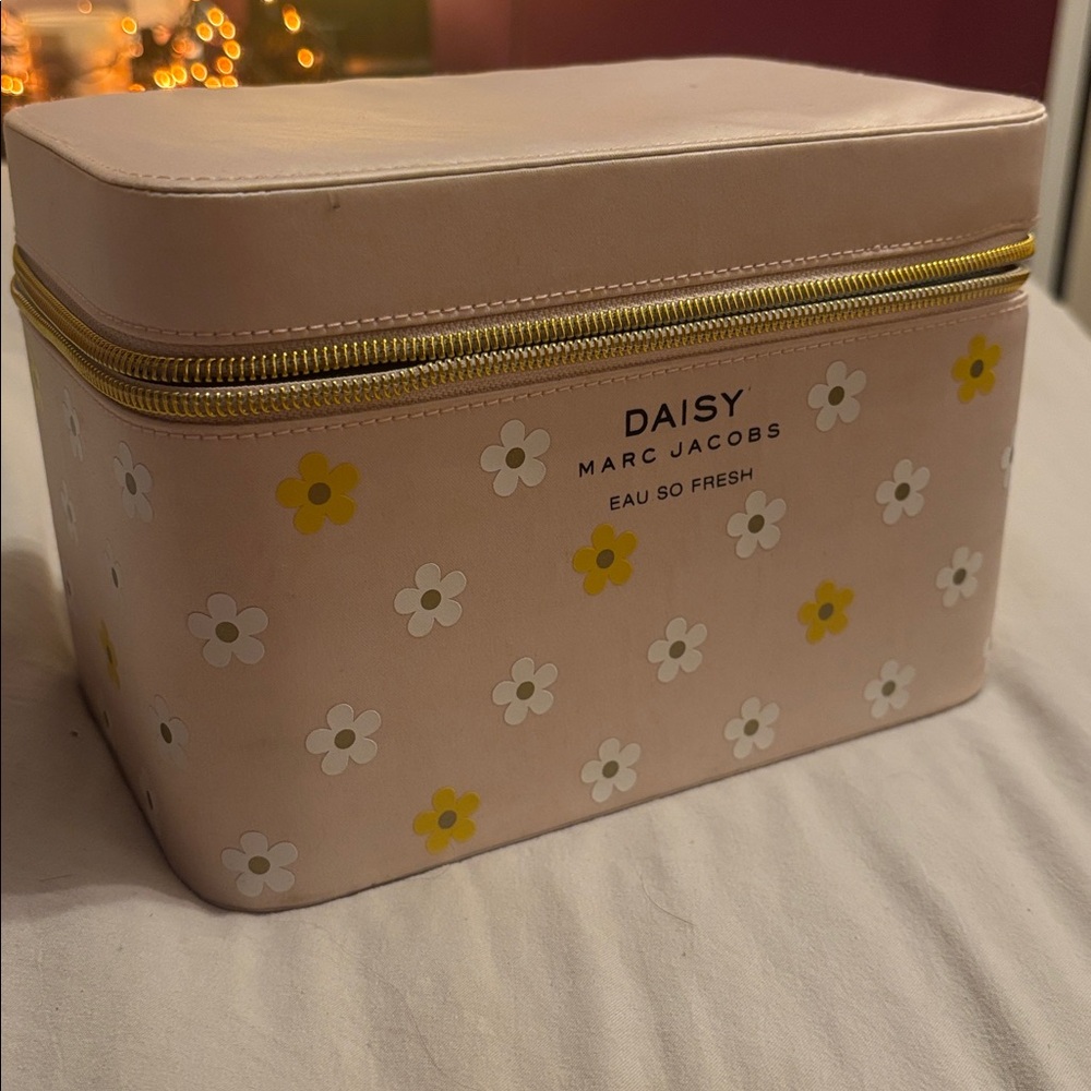 Marc Jacobs Pink Floral Cosmetic Case